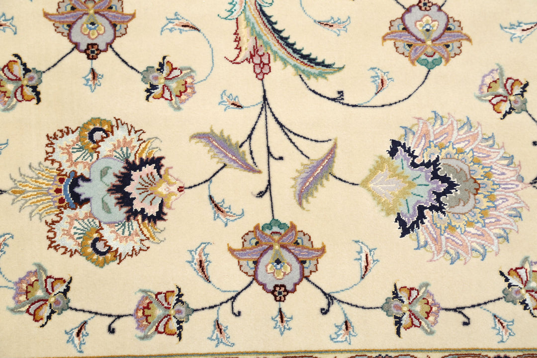 Hand Knotted Masterpiece Persian Tabriz Fine Faragi Wool Rug 13' 0" x 16' 11" - No. AT40013