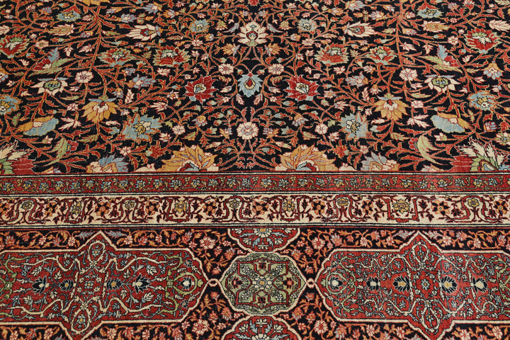 Hand Knotted Masterpiece Persian Tabriz Fine Sheikh Safi Wool Rug 14' 9" x 23' 7" - No. AT54972