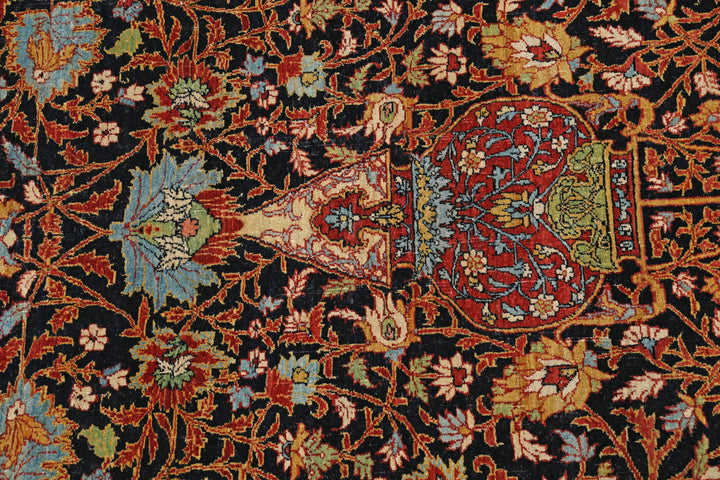 Hand Knotted Masterpiece Persian Tabriz Fine Sheikh Safi Wool Rug 14' 9" x 23' 7" - No. AT54972