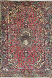 Hand Knotted Masterpiece Persian Tabriz Fine Wool Rug 6' 8" x 10' 10" - No. AT54664