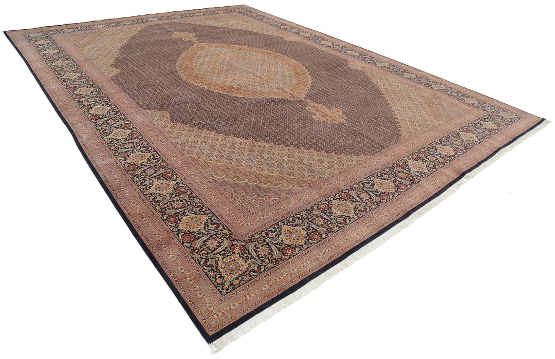 Hand Knotted Masterpiece Persian Tabriz Fine Wool Rug 11' 5" x 15' 10" - No. AT17052