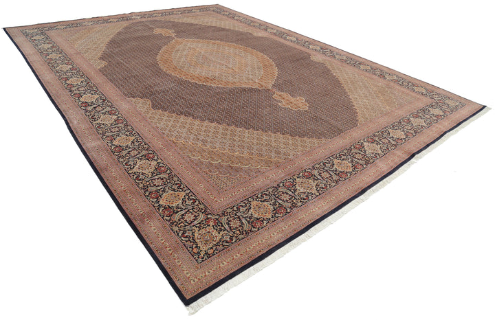 Hand Knotted Masterpiece Persian Tabriz Fine Wool Rug 11' 5" x 15' 10" - No. AT17052