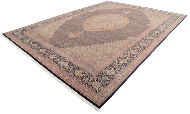 Hand Knotted Masterpiece Persian Tabriz Fine Wool Rug 11' 5" x 15' 10" - No. AT17052