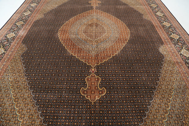 Hand Knotted Masterpiece Persian Tabriz Fine Wool Rug 11' 5" x 16' 6" - No. AT32269