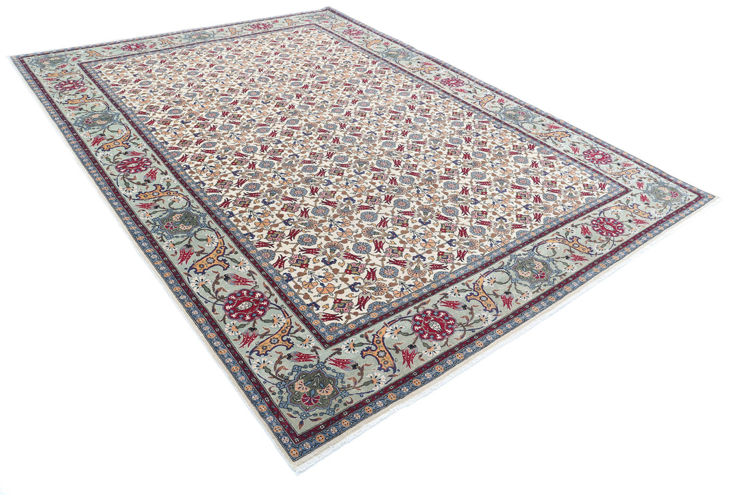 Hand Knotted Persian Tabriz Fine Wool Rug 7' 10" x 10' 8" - No. AT14618