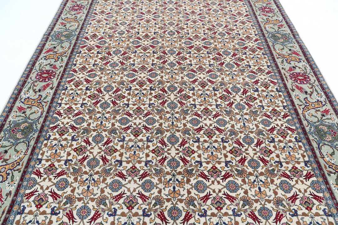 Hand Knotted Persian Tabriz Fine Wool Rug 7' 10" x 10' 8" - No. AT14618