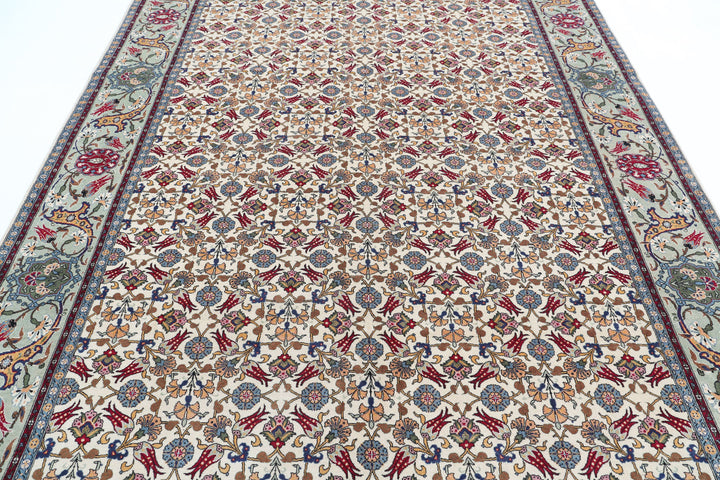 Hand Knotted Persian Tabriz Fine Wool Rug 7' 10" x 10' 8" - No. AT14618