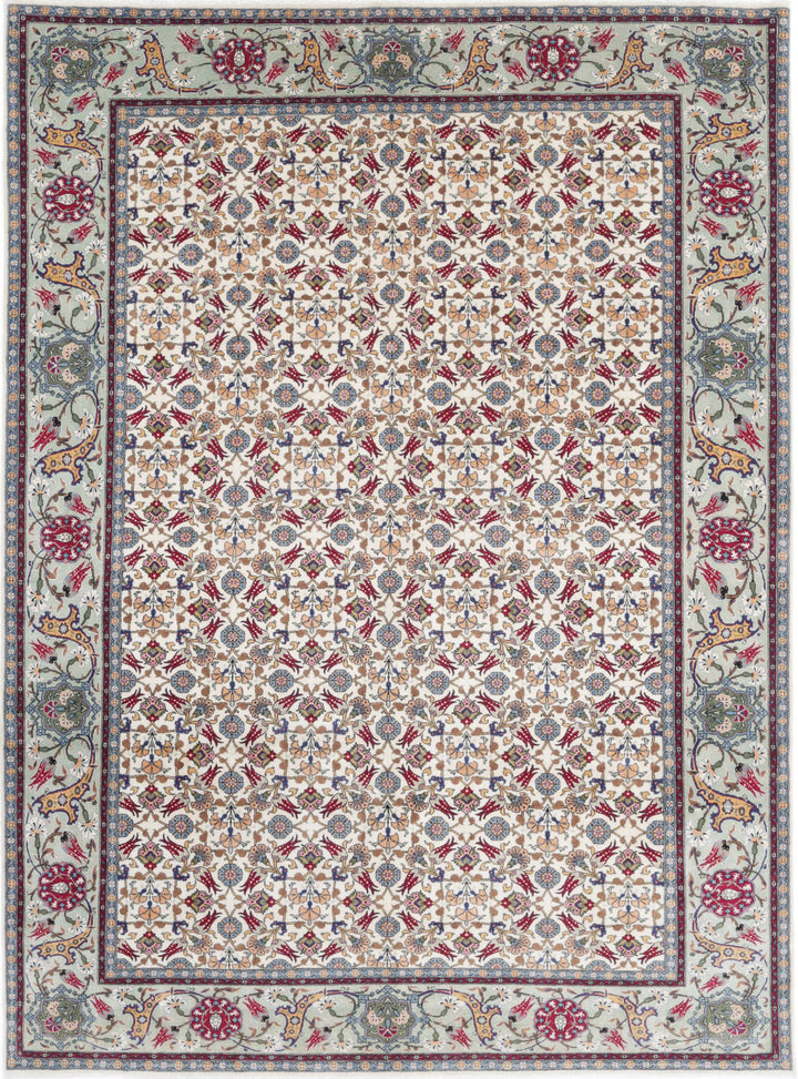 Hand Knotted Persian Tabriz Fine Wool Rug 7' 10" x 10' 8" - No. AT14618