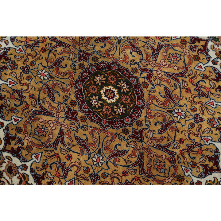 Hand Knotted Masterpiece Persian Tabriz Fine Sheikh Safi Wool & Silk Rug 11' 1" x 16' 0" - No. AT92492