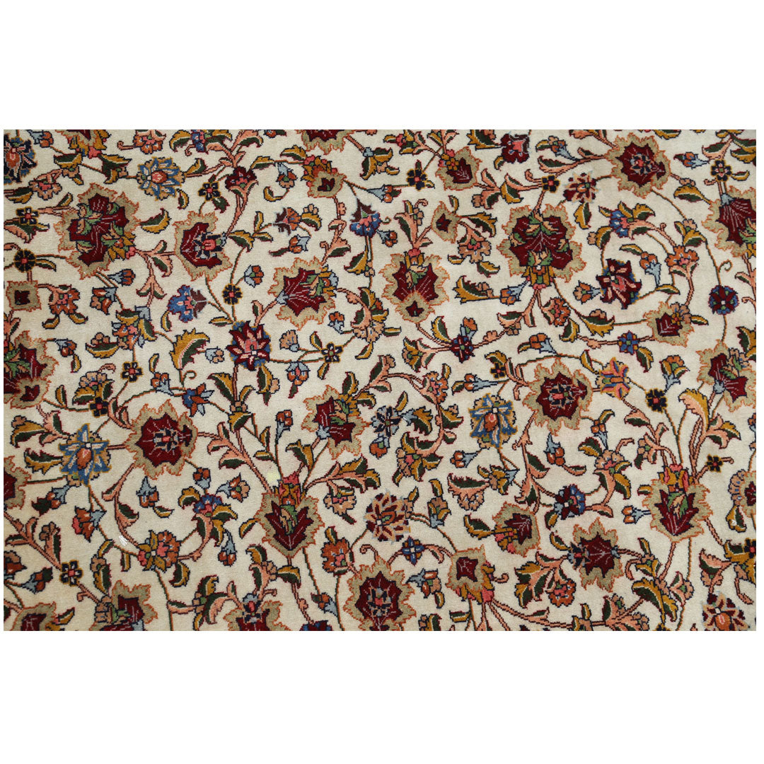 Hand Knotted Masterpiece Persian Tabriz Fine Sheikh Safi Wool & Silk Rug 11' 1" x 16' 0" - No. AT92492