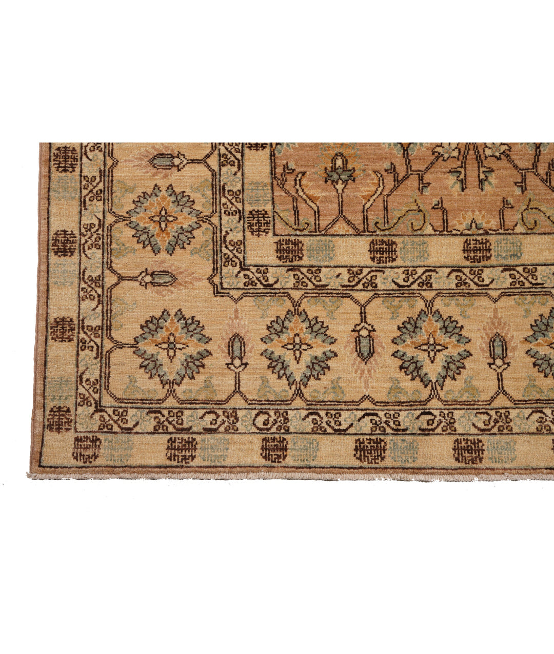 Hand Knotted Tabriz Wool Rug 6' 3" x 11' 10" - No. AT49648