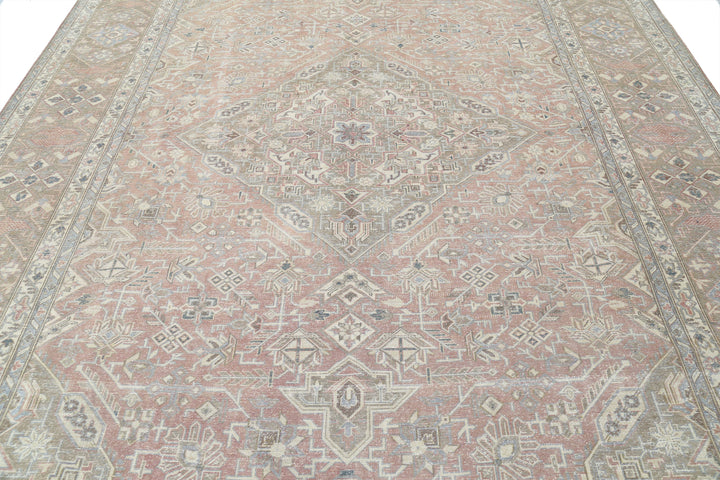 Hand Knotted Vintage Persian Tabriz Wool Rug 9' 4" x 13' 0" - No. AT46519