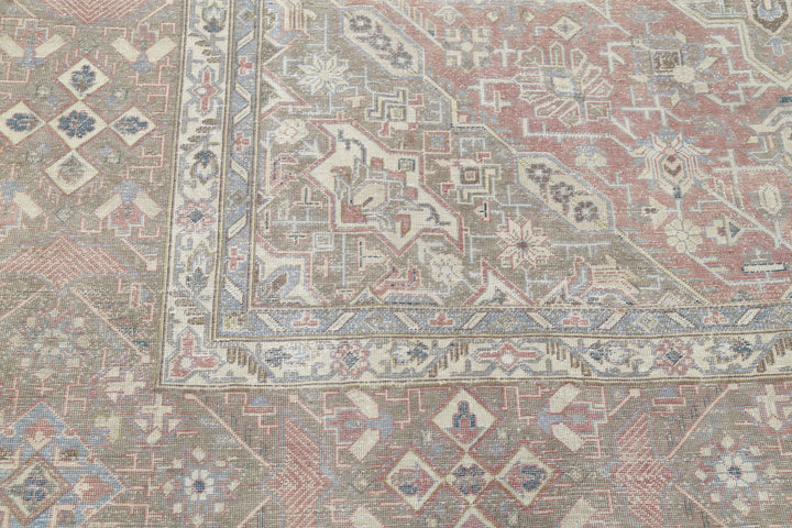 Hand Knotted Vintage Persian Tabriz Wool Rug 9' 4" x 13' 0" - No. AT46519
