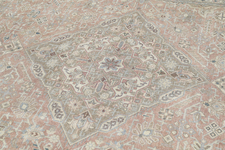 Hand Knotted Vintage Persian Tabriz Wool Rug 9' 4" x 13' 0" - No. AT46519