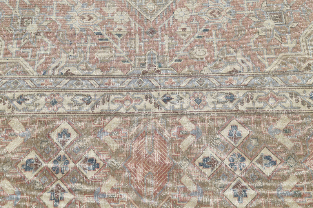 Hand Knotted Vintage Persian Tabriz Wool Rug 9' 4" x 13' 0" - No. AT46519