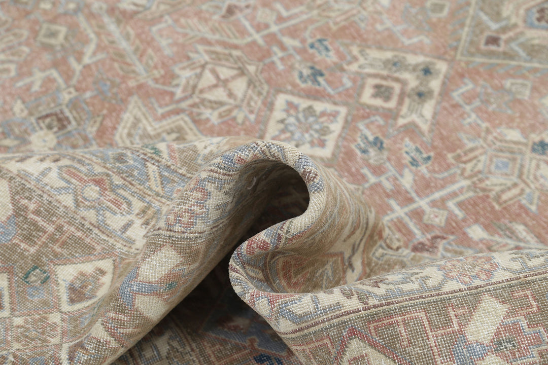 Hand Knotted Vintage Persian Tabriz Wool Rug 9' 4" x 13' 0" - No. AT46519