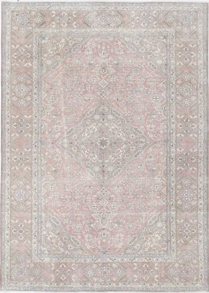 Hand Knotted Vintage Persian Tabriz Wool Rug 9' 4" x 13' 0" - No. AT46519