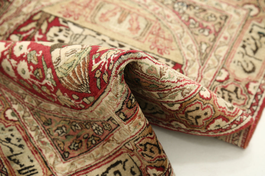 Hand Knotted Antique Masterpiece Persian Tabriz Fine Wool Rug 2' 0" x 2' 9" - No. AT32219