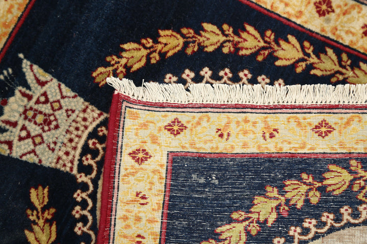 Hand Knotted Antique Masterpiece Persian Tabriz Fine Wool Rug 1' 5" x 1' 9" - No. AT22272