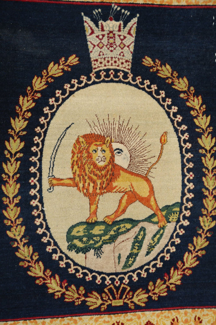 Hand Knotted Masterpiece Persian Tabriz Fine Wool Rug 1' 5" x 1' 9" - No. AT88178