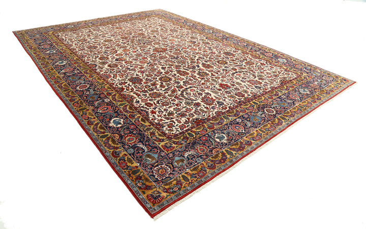 Hand Knotted Persian Tabriz Wool Rug 10' 8" x 14' 10" - No. AT66011
