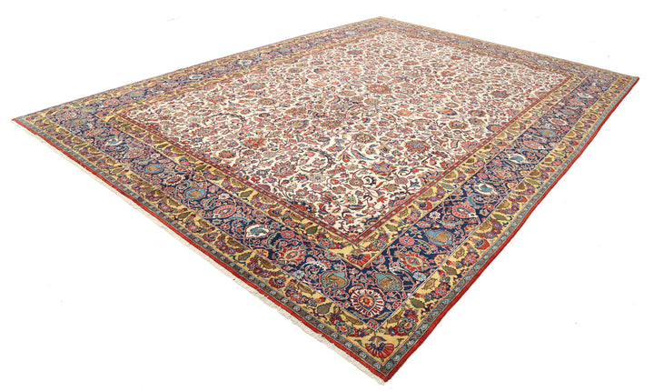 Hand Knotted Persian Tabriz Wool Rug 10' 8" x 14' 10" - No. AT66011