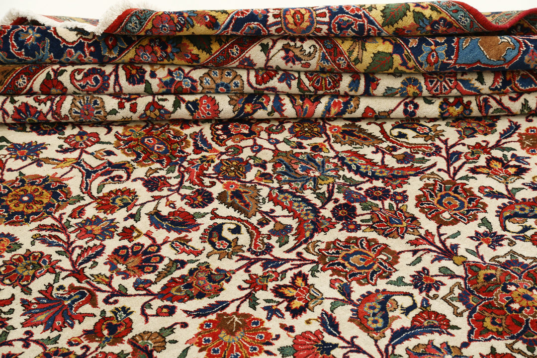 Hand Knotted Persian Tabriz Wool Rug 10' 8" x 14' 10" - No. AT66011