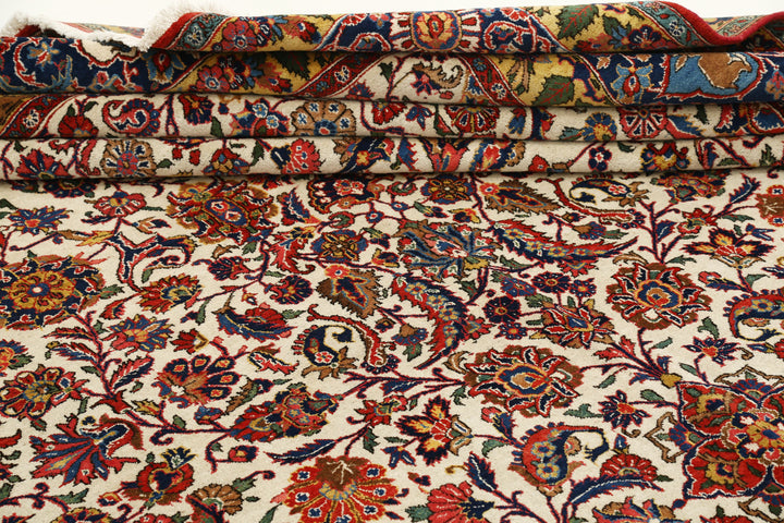 Hand Knotted Persian Tabriz Wool Rug 10' 8" x 14' 10" - No. AT66011