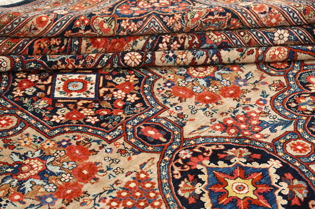 Hand Knotted Antique Masterpiece Persian Tabriz Fine Wool Rug 10' 10" x 20' 7" - No. AT88502