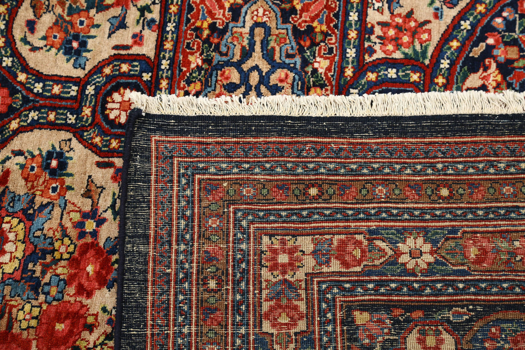 Hand Knotted Antique Masterpiece Persian Tabriz Fine Wool Rug 10' 10" x 20' 7" - No. AT88502