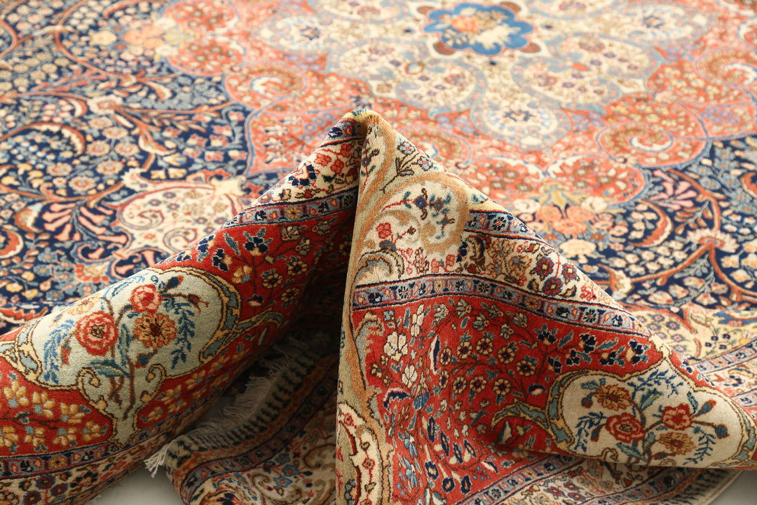 Hand Knotted Antique Masterpiece Persian Tabriz Fine Wool Rug 10' 4" x 13' 8" - No. AT61198