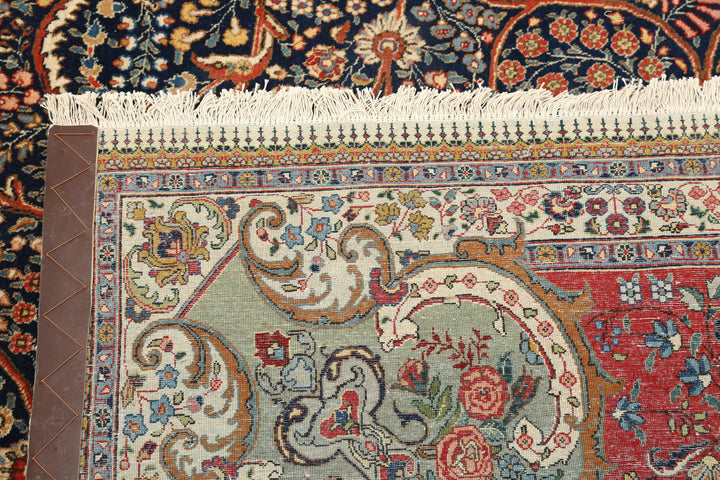 Hand Knotted Antique Masterpiece Persian Tabriz Fine Wool Rug 10' 4" x 13' 8" - No. AT61198