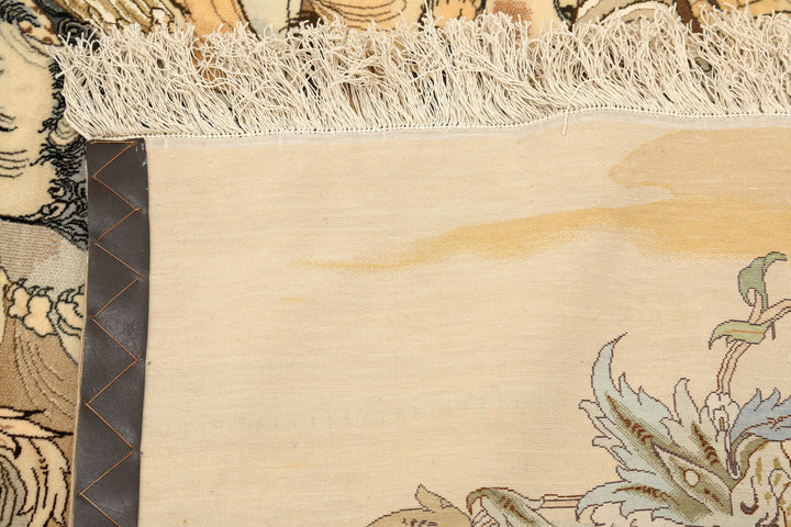 Hand Knotted Masterpiece Persian Tabriz Fine Wool Rug 6' 4" x 4' 7" - No. AT38057