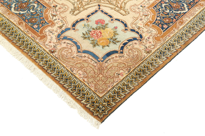 Hand Knotted Antique Masterpiece Persian Tabriz Wool Rug 5' 10" x 8' 9" - No. AT15394