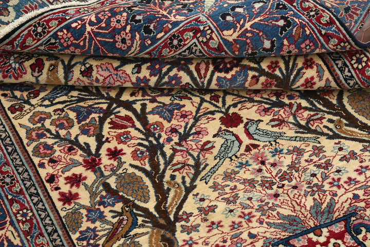 Hand Knotted Antique Masterpiece Persian Tabriz Fine Wool Rug 4' 2" x 6' 1" - No. AT31004