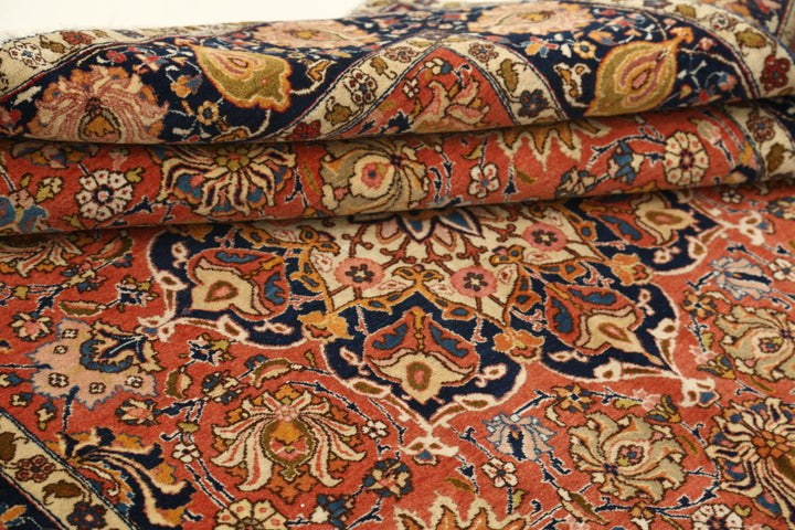 Hand Knotted Antique Masterpiece Persian Tabriz Fine Wool Rug 4' 6" x 6' 7" - No. AT16404