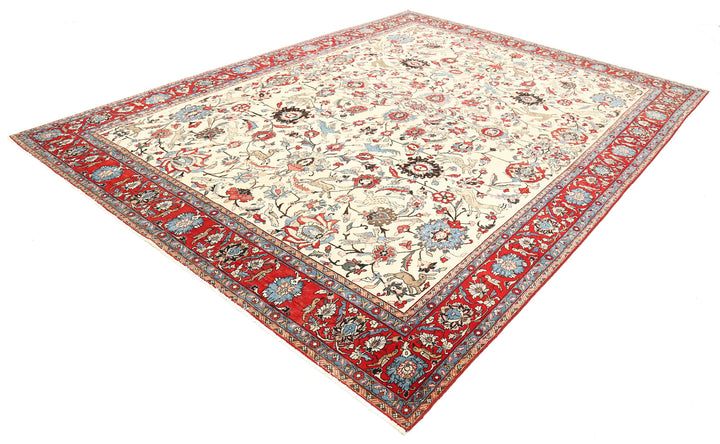 Hand Knotted Persian Tabriz Wool Rug 8' 9" x 11' 10" - No. AT82501