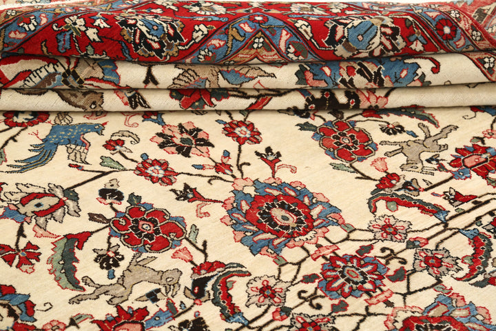 Hand Knotted Persian Tabriz Wool Rug 8' 9" x 11' 10" - No. AT82501