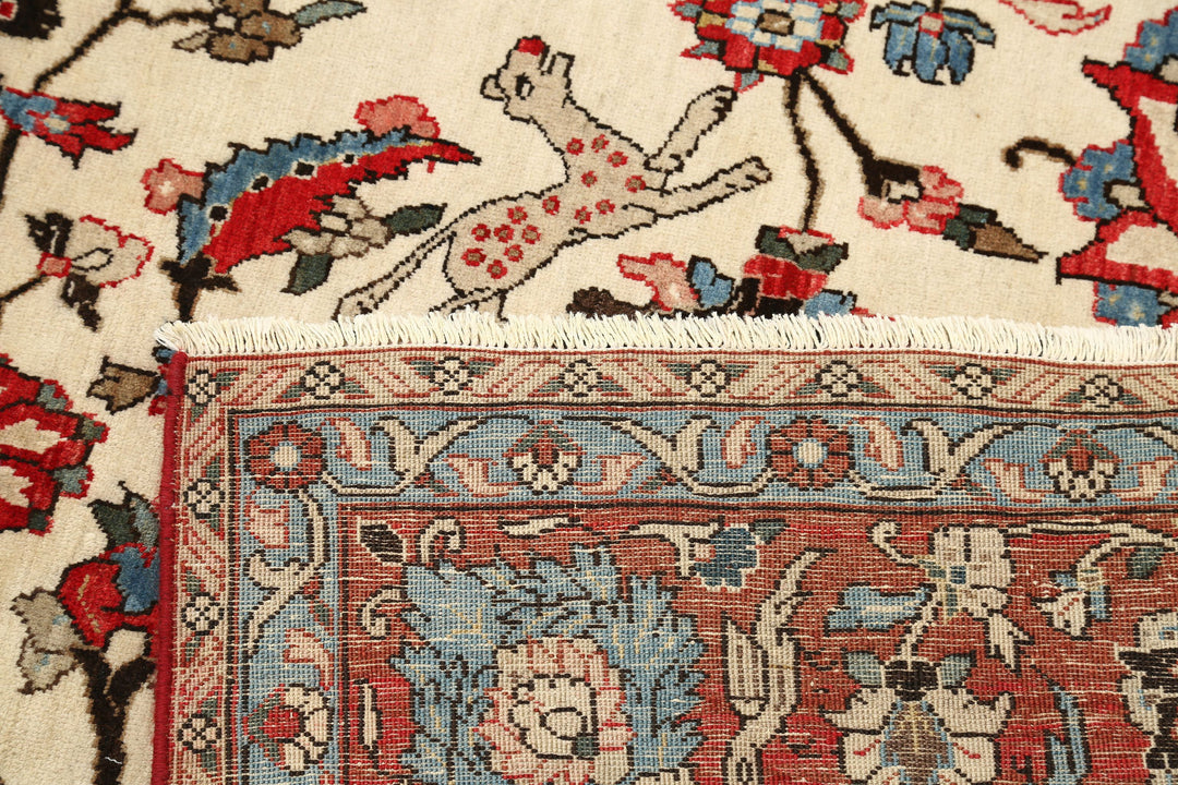 Hand Knotted Persian Tabriz Wool Rug 8' 9" x 11' 10" - No. AT82501