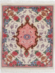Hand Knotted Masterpiece Persian Tabriz Fine Wool Rug 0' 11" x 1' 3" - No. AT31255