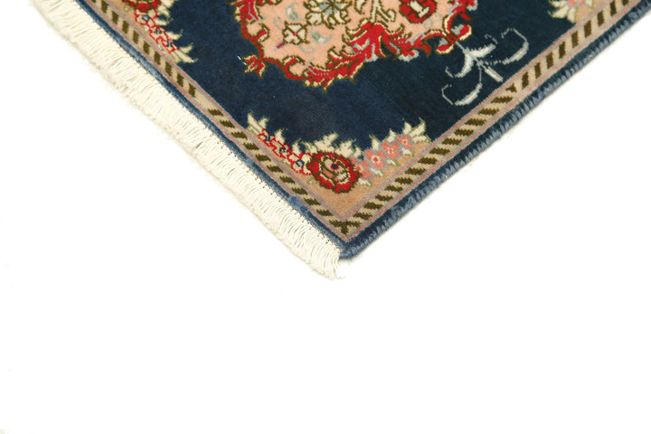 Hand Knotted Masterpiece Persian Tabriz Fine Wool Rug 1' 1" x 1' 3" - No. AT96052