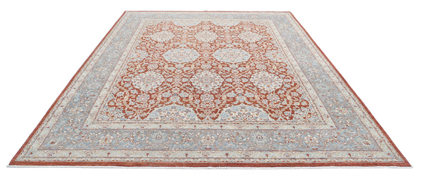 Hand Knotted Tabriz Wool Rug 8' 11" x 12' 1" - No. AT17094