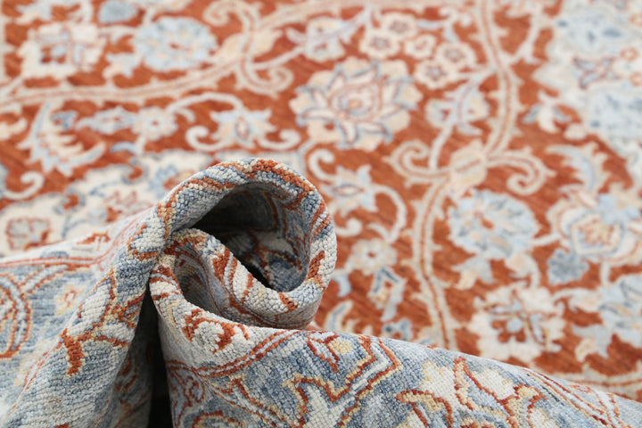 Hand Knotted Tabriz Wool Rug 8' 11" x 12' 1" - No. AT17094