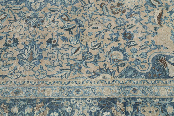 Hand Knotted Antique Persian Tabriz Wool Rug 11' 1" x 14' 9" - No. AT30440