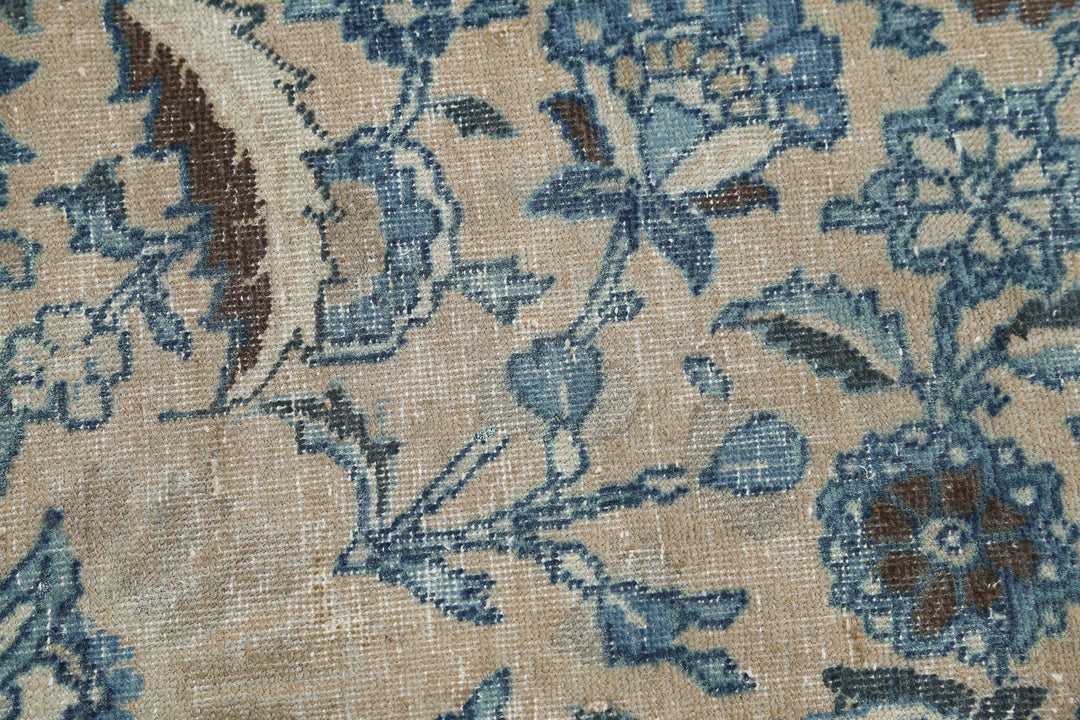 Hand Knotted Antique Persian Tabriz Wool Rug 11' 1" x 14' 9" - No. AT30440