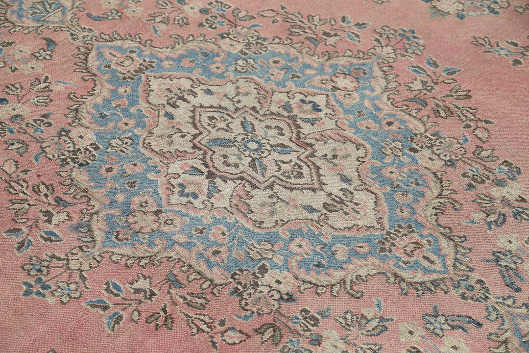 Hand Knotted Vintage Persian Tabriz Wool Rug 10' 0" x 13' 8" - No. AT80987