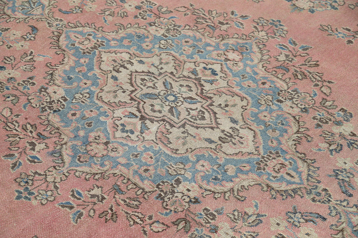 Hand Knotted Vintage Persian Tabriz Wool Rug 10' 0" x 13' 8" - No. AT80987