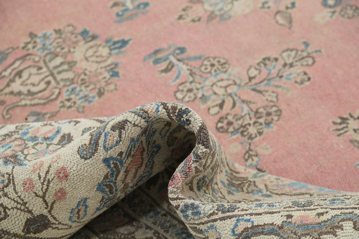 Hand Knotted Vintage Persian Tabriz Wool Rug 10' 0" x 13' 8" - No. AT80987