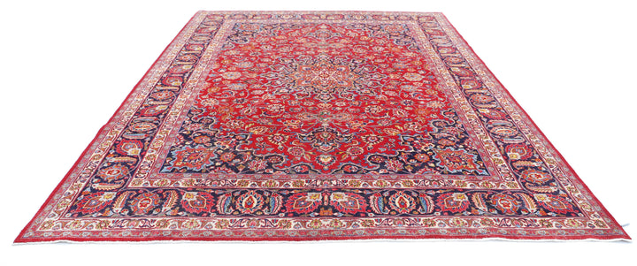 Hand Knotted Persian Tabriz Wool Rug 9' 7" x 12' 8" - No. AT90193