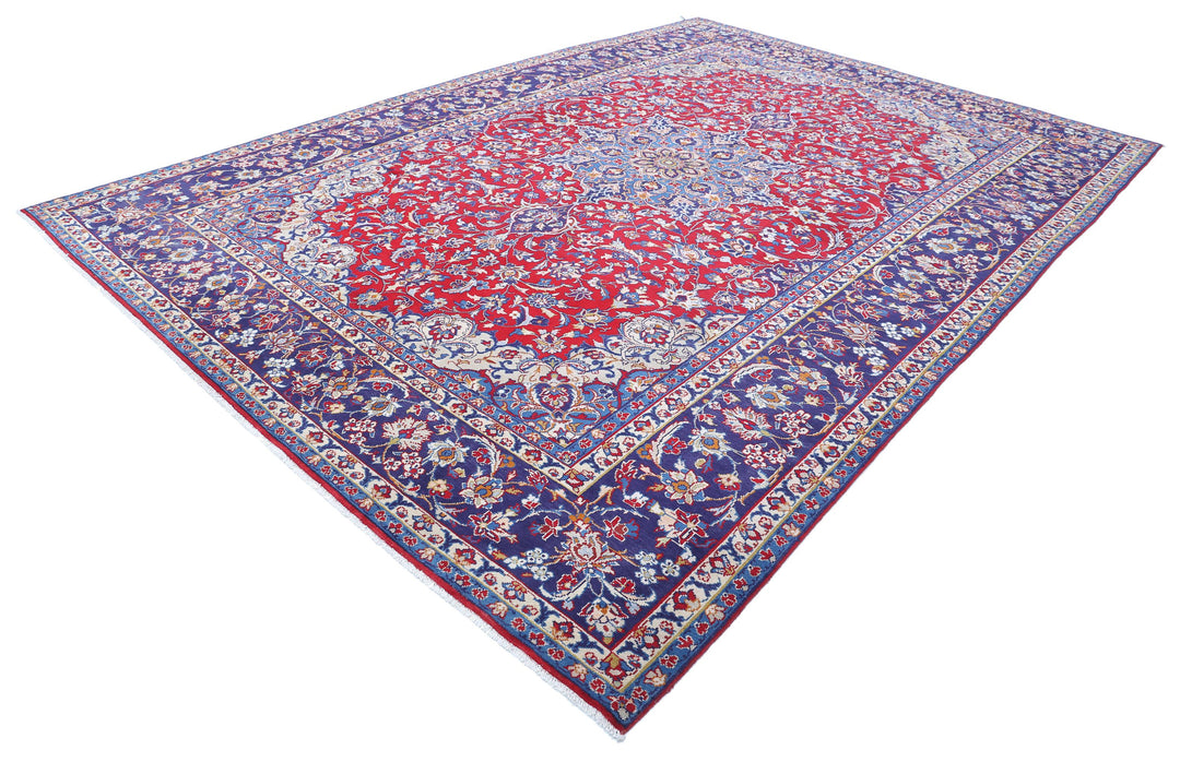 Hand Knotted Persian Tabriz Wool Rug 9' 6" x 13' 5" - No. AT95209